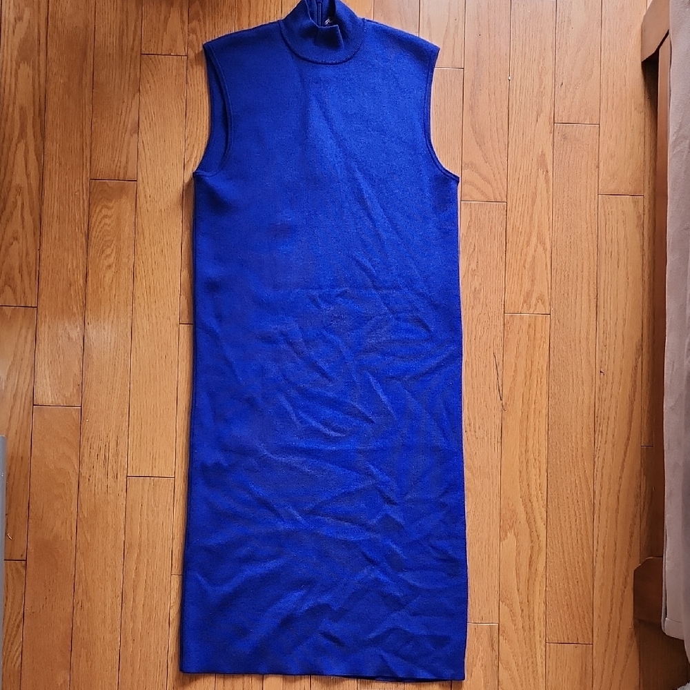 Ralph Lauren Cobalt Blue Sleeveless Midi Dress - Women's Size Small